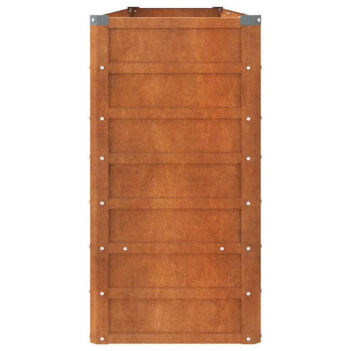 højbed 240x40x77 cm cortenstål rustfarvet