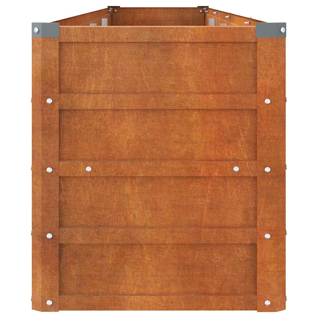 højbed 320x40x45 cm cortenstål rustfarvet