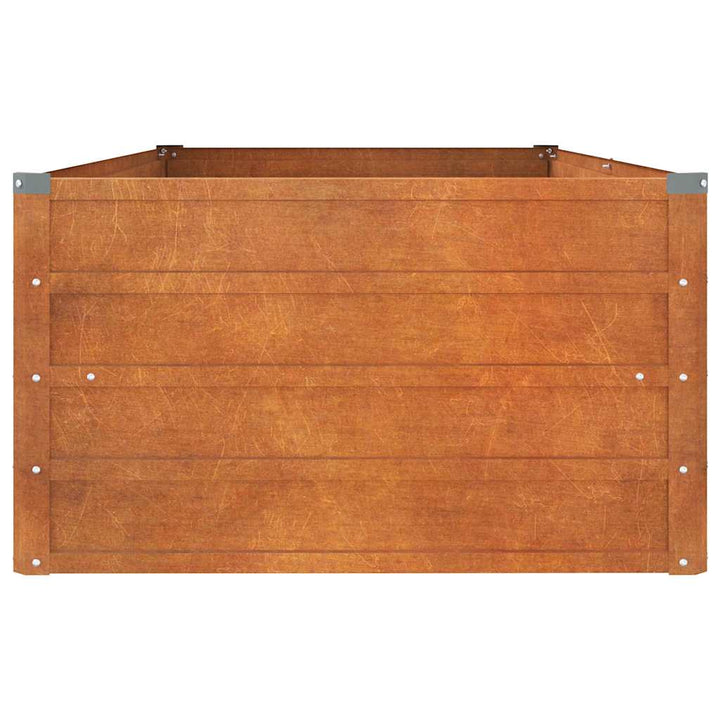 højbed 160x80x45 cm cortenstål rustfarvet
