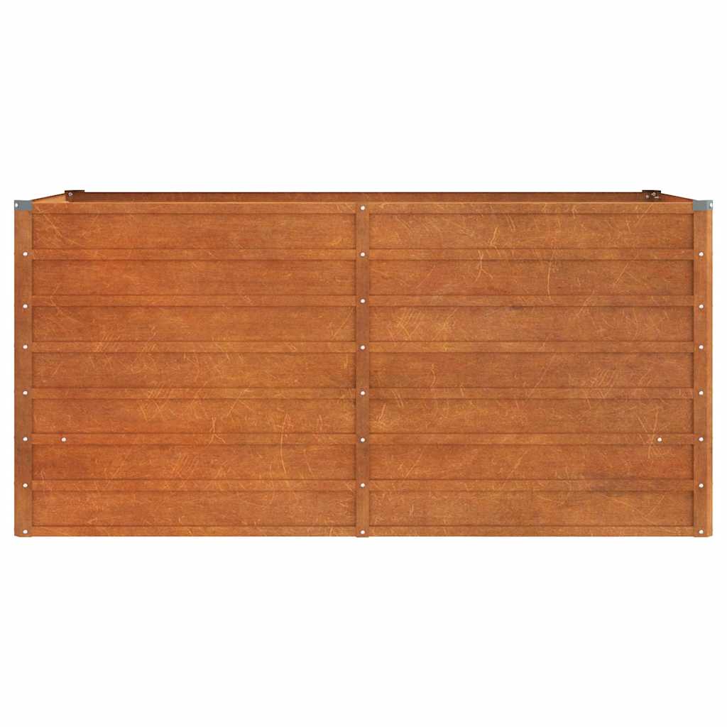 højbed 160x80x77 cm cortenstål rustfarvet