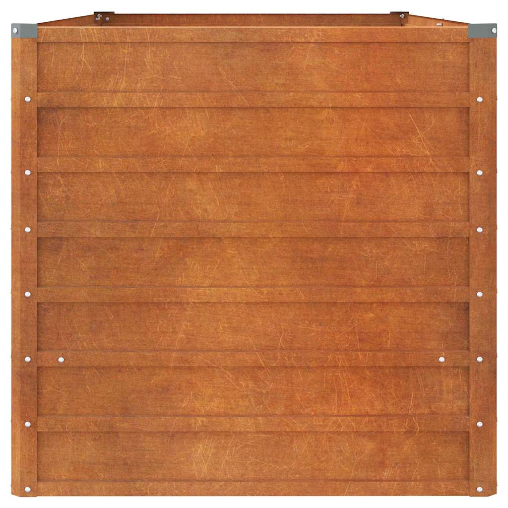 højbed 160x80x77 cm cortenstål rustfarvet