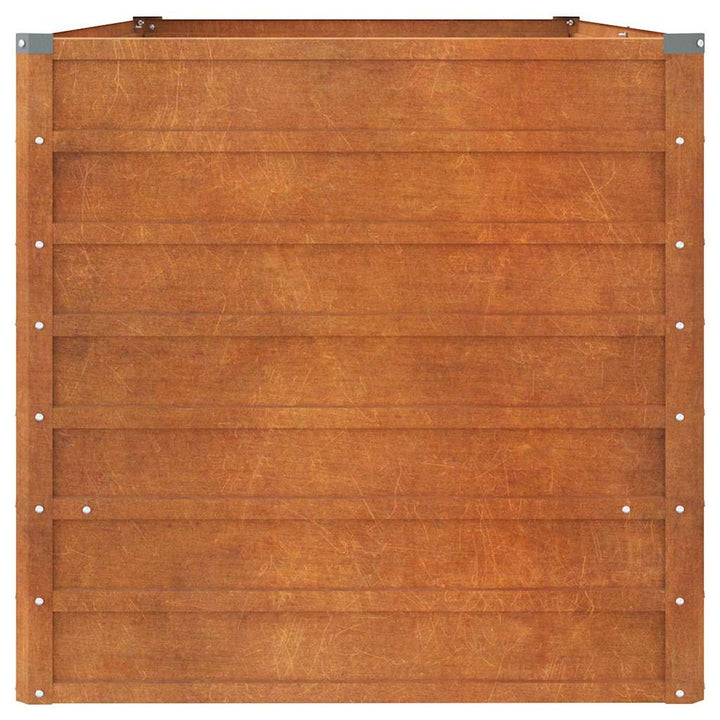 højbed 160x80x77 cm cortenstål rustfarvet