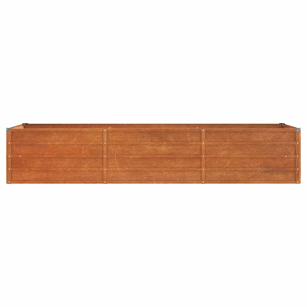 højbed 240x80x45 cm cortenstål rustfarvet