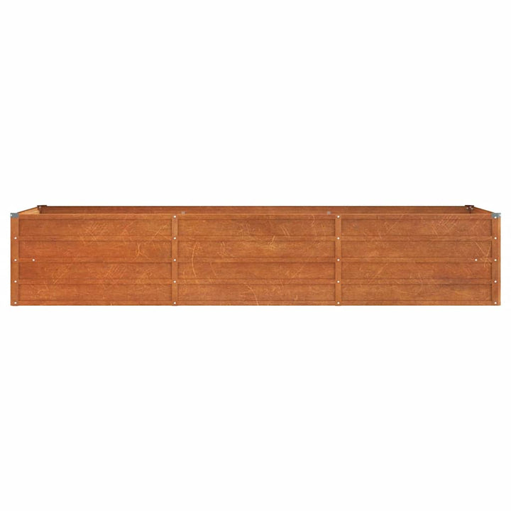 højbed 240x80x45 cm cortenstål rustfarvet