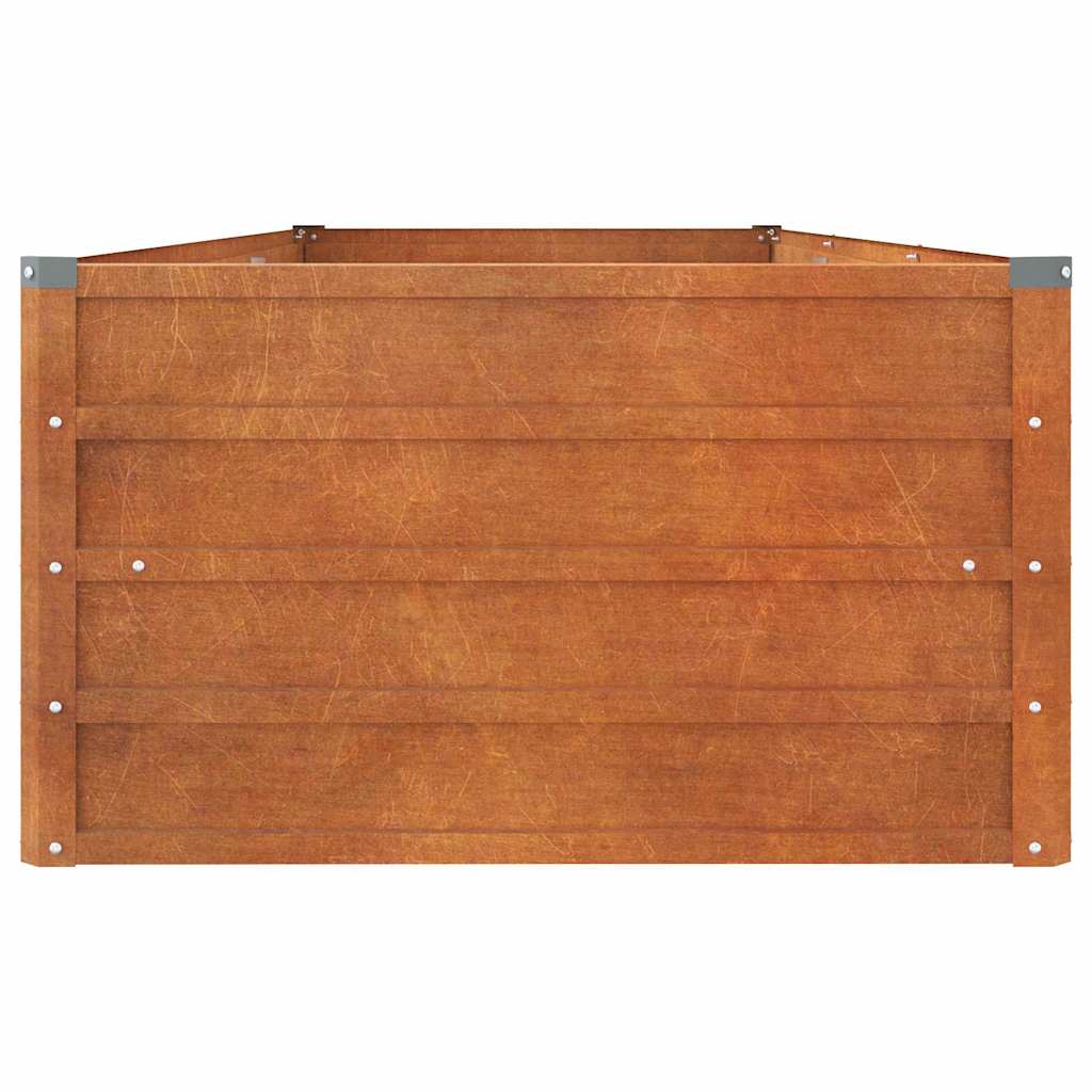 højbed 240x80x45 cm cortenstål rustfarvet