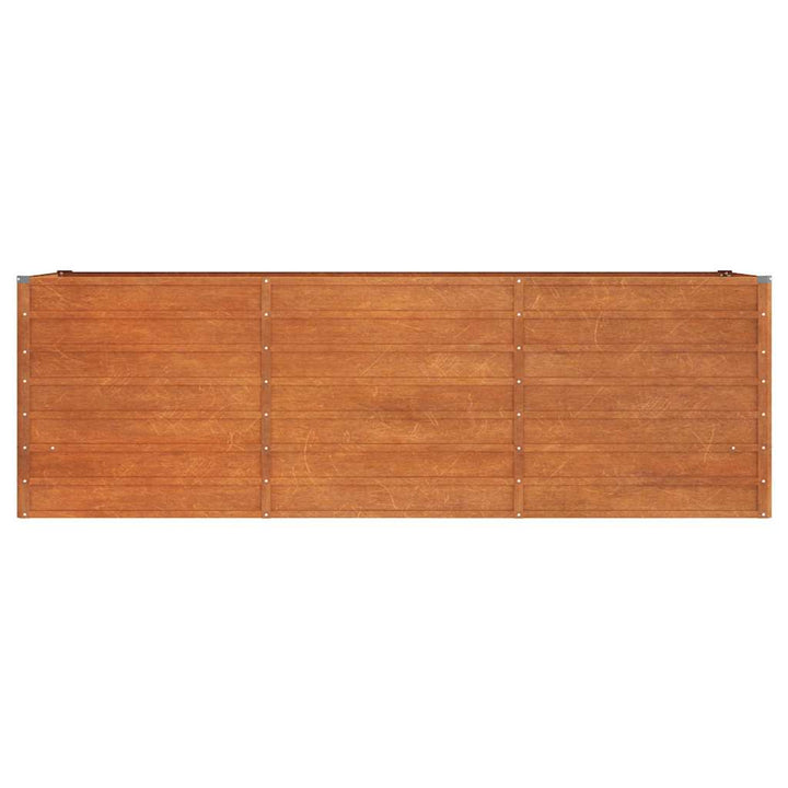 højbed 240x80x77 cm cortenstål rustfarvet