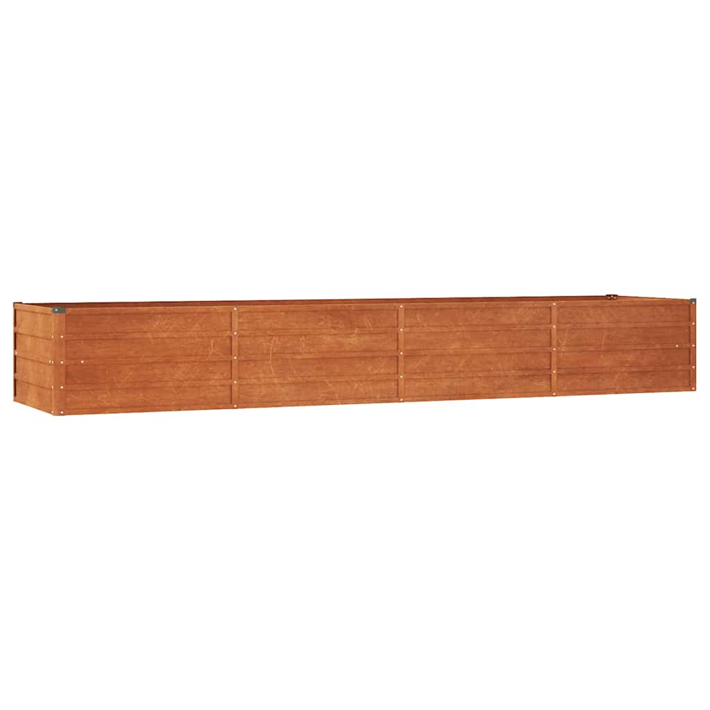 højbed 320x80x45 cm cortenstål rustfarvet