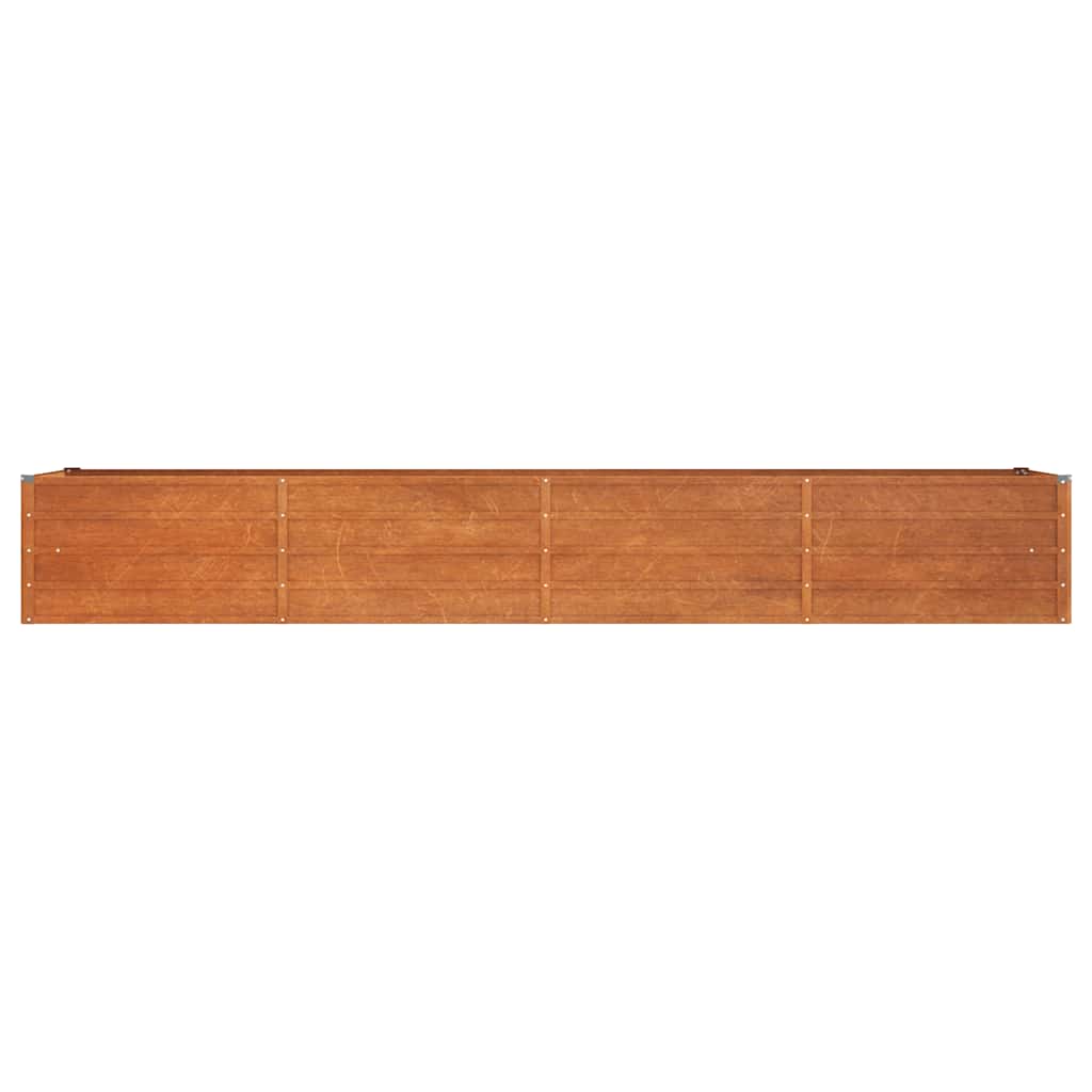 højbed 320x80x45 cm cortenstål rustfarvet