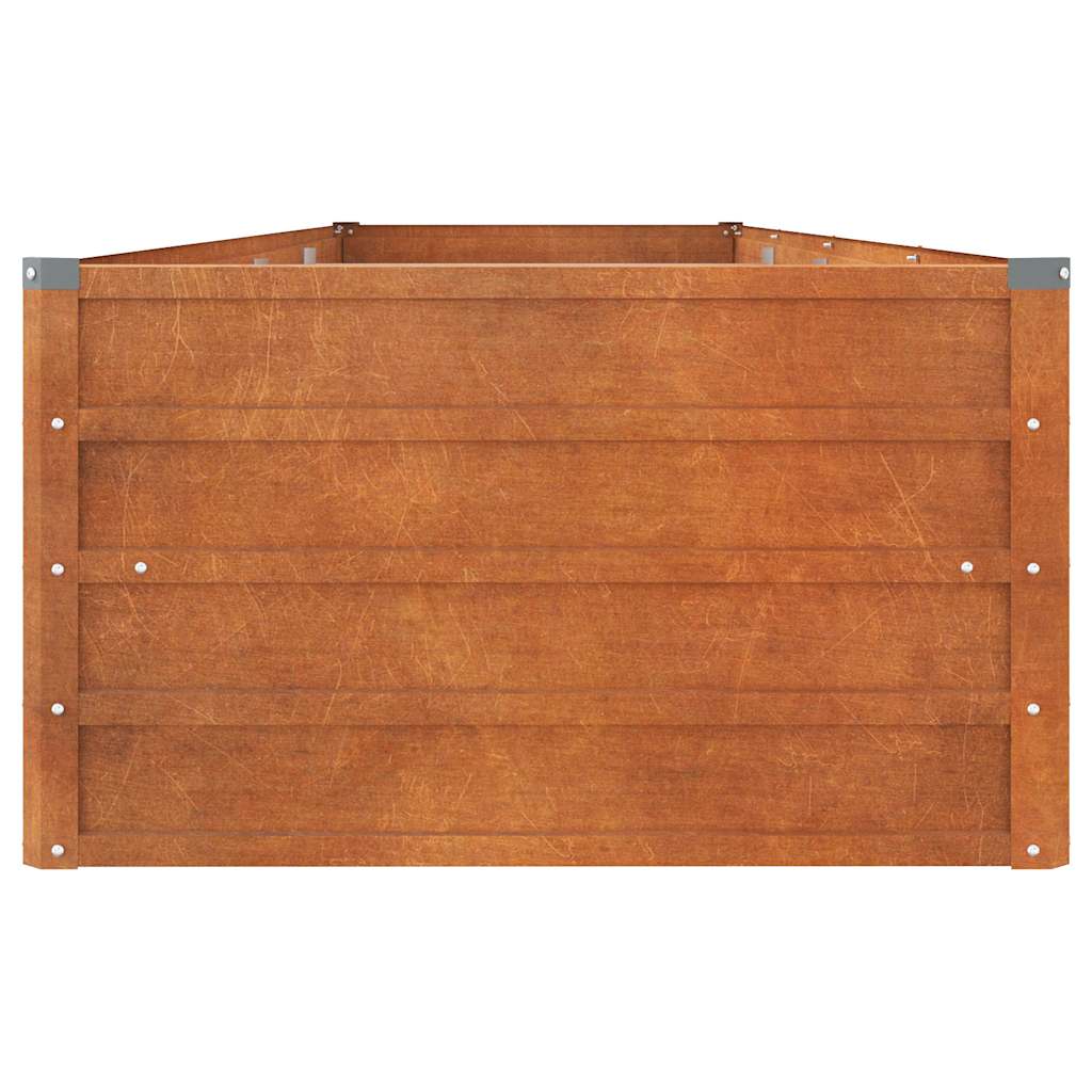 højbed 320x80x45 cm cortenstål rustfarvet