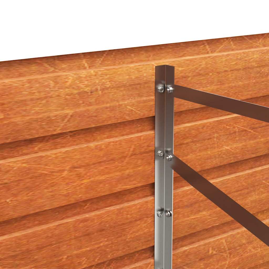 højbed 320x80x45 cm cortenstål rustfarvet