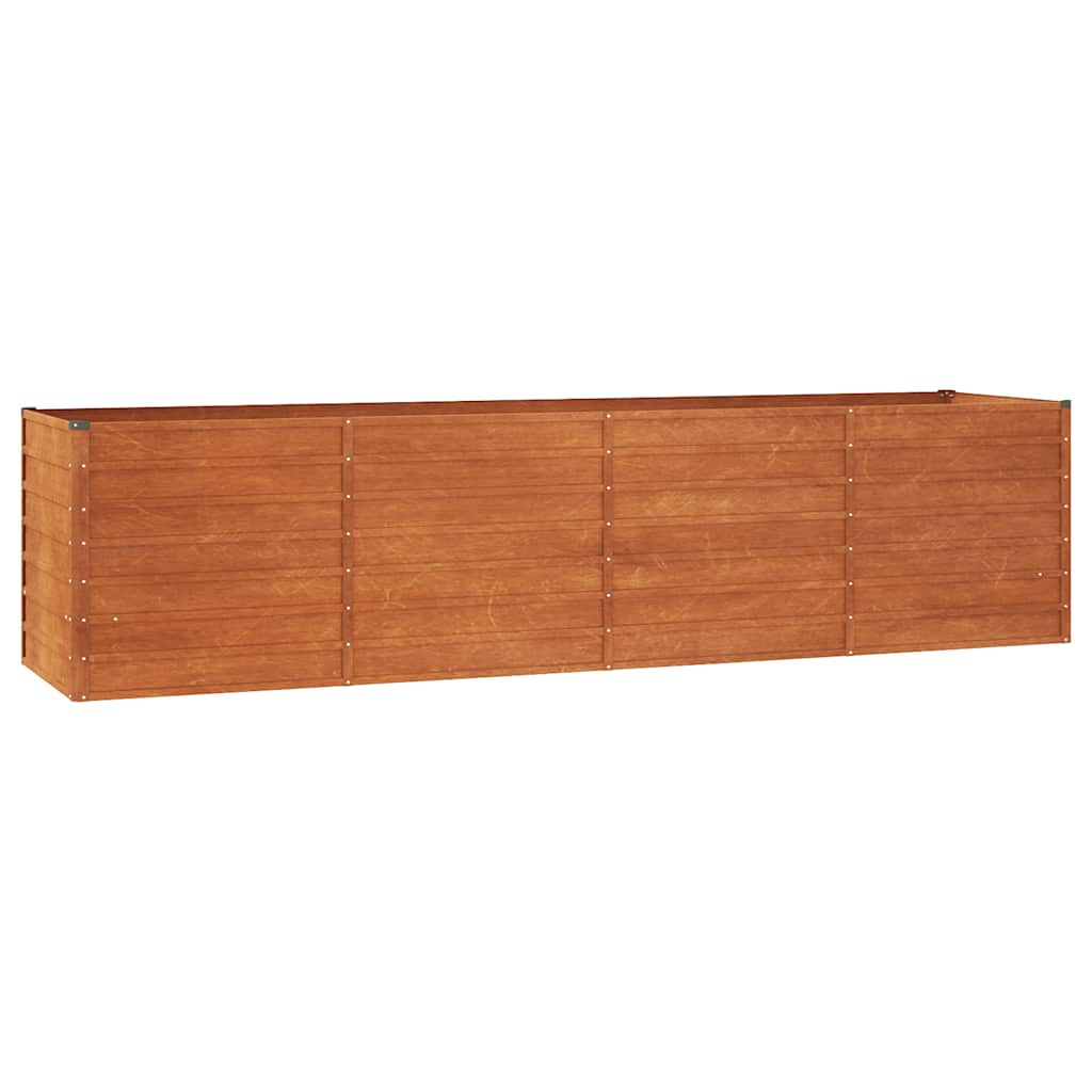 højbed 320x80x77 cm cortenstål rustfarvet