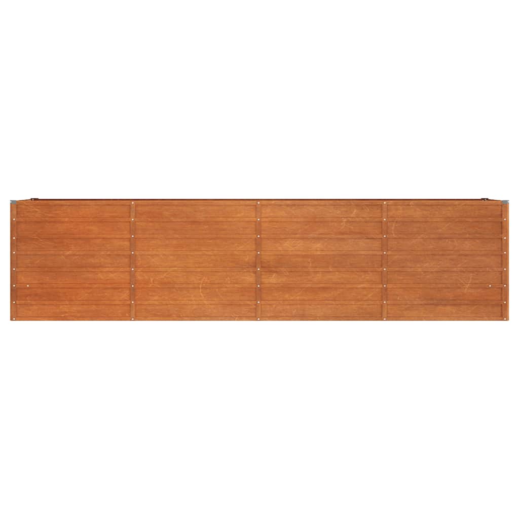 højbed 320x80x77 cm cortenstål rustfarvet