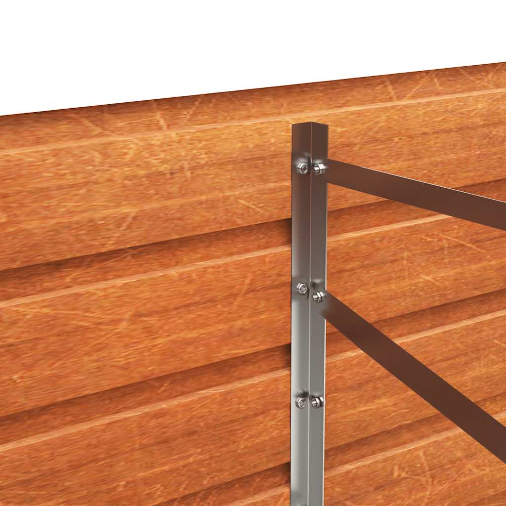 højbed 320x80x77 cm cortenstål rustfarvet