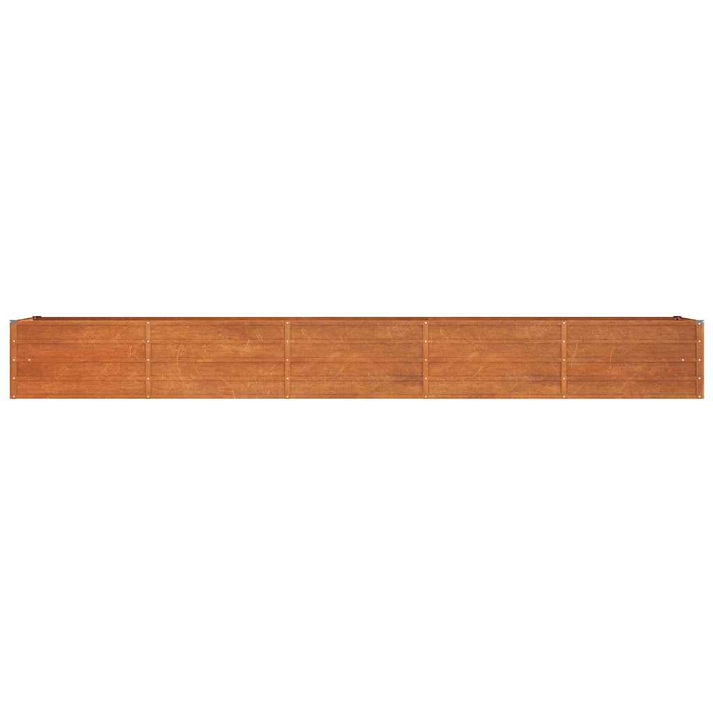højbed 400x80x45 cm cortenstål rustfarvet