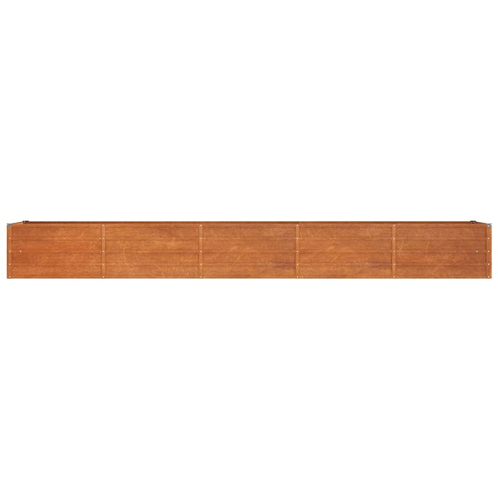 højbed 400x80x45 cm cortenstål rustfarvet