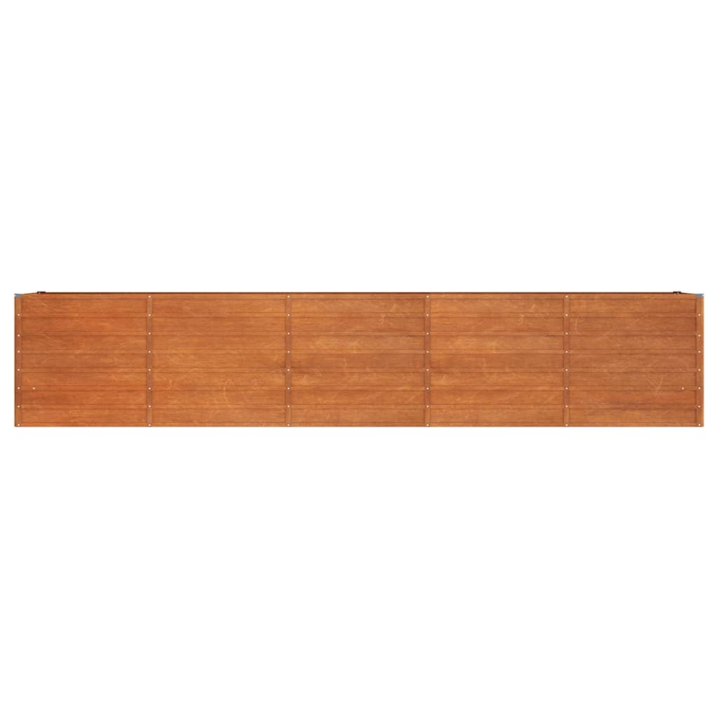 højbed 400x80x77 cm cortenstål rustfarvet