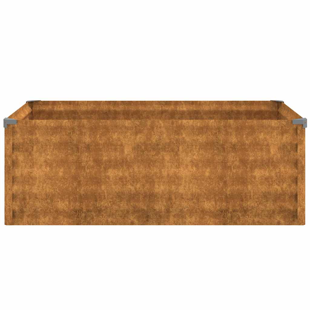 højbed til haven 100x50x36 cm cortenstål