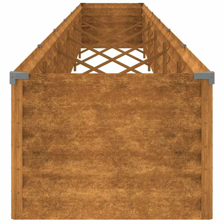 højbed til haven 580x50x36 cm cortenstål