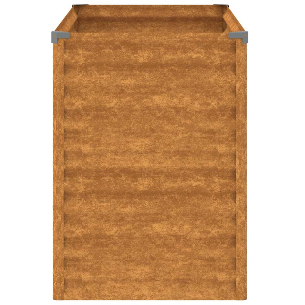 højbed til haven 100x50x69 cm cortenstål