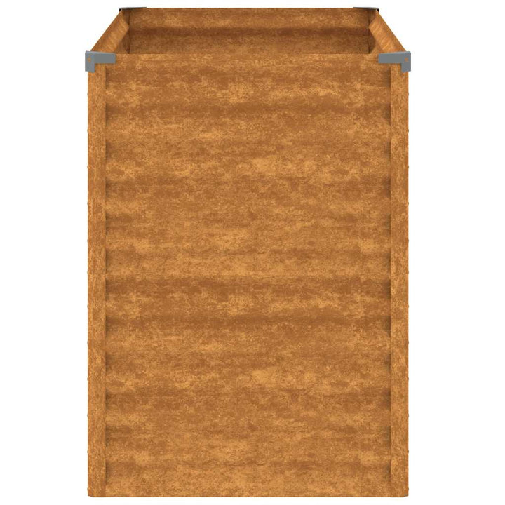 højbed til haven 100x50x69 cm cortenstål
