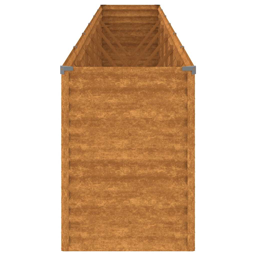højbed til haven 578x50x69 cm cortenstål