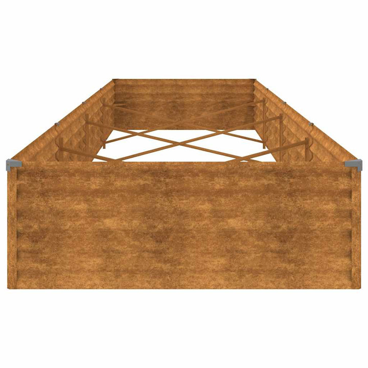 højbed 387x100x36 cm cortenstål