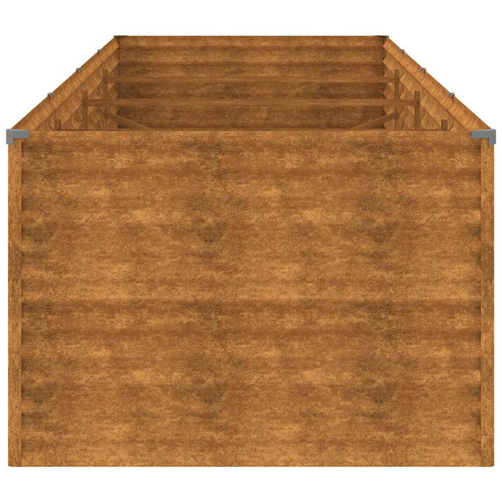 højbed 386x100x69 cm cortenstål