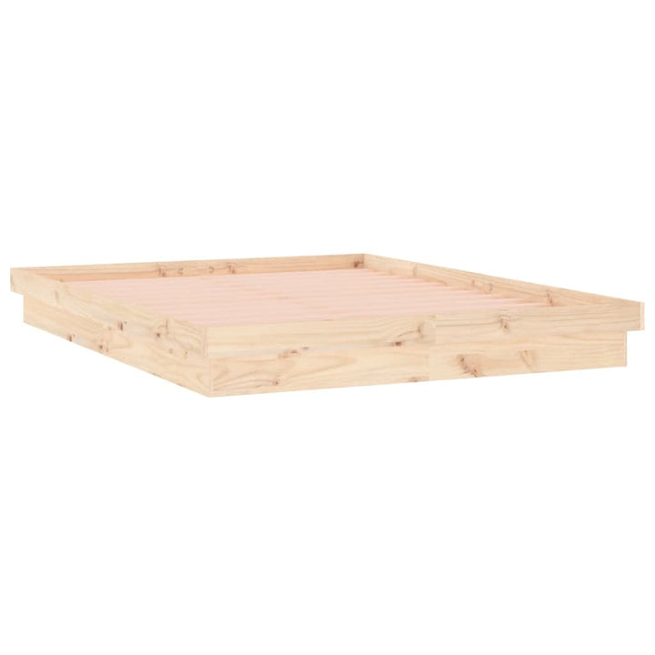 sengeramme med LED-lys 120x190 cm Small Double massivt træ