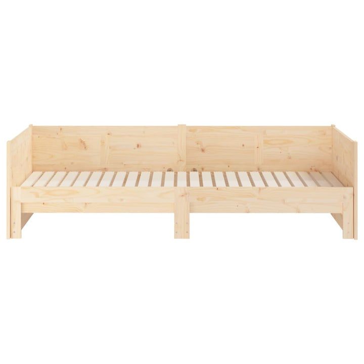 daybed med udtræk 2x(80x200) cm massivt fyrretræ