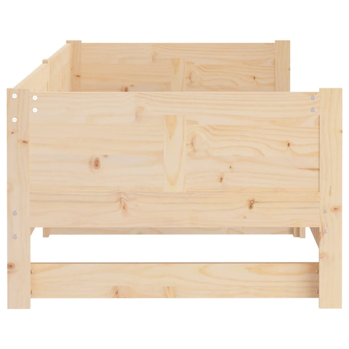 daybed med udtræk 2x(80x200) cm massivt fyrretræ