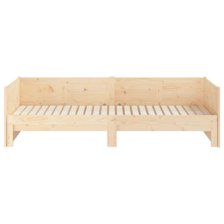 daybed med udtræk 2x(90x190) cm massivt fyrretræ