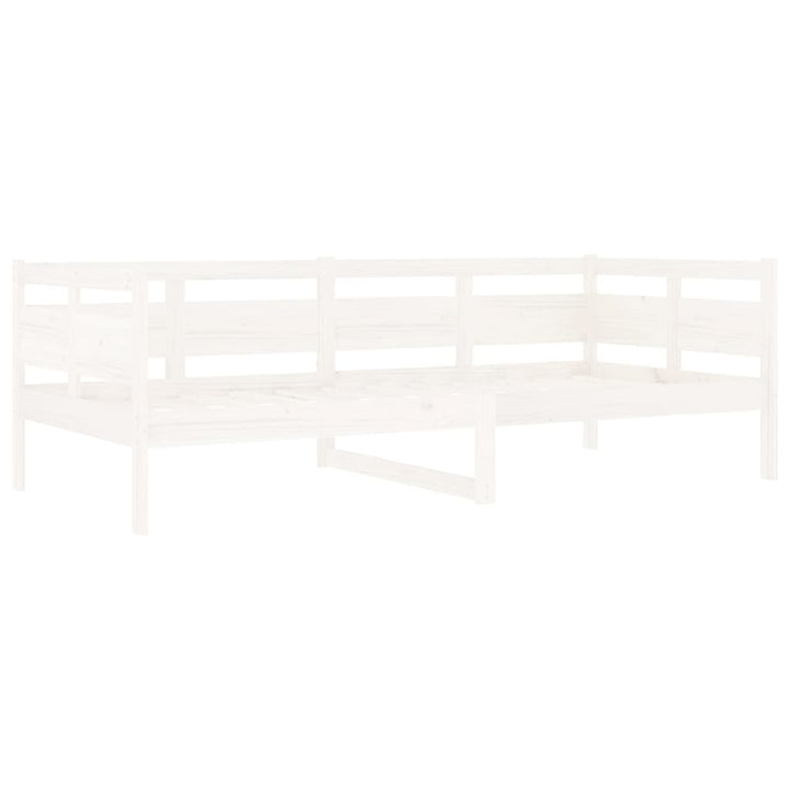 daybed 90x200 cm massivt fyrretræ hvid