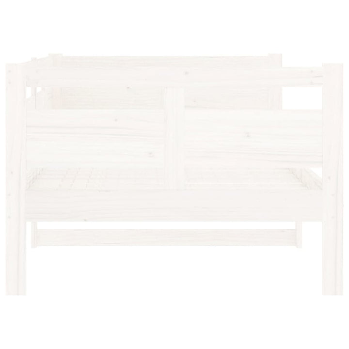 daybed 90x200 cm massivt fyrretræ hvid