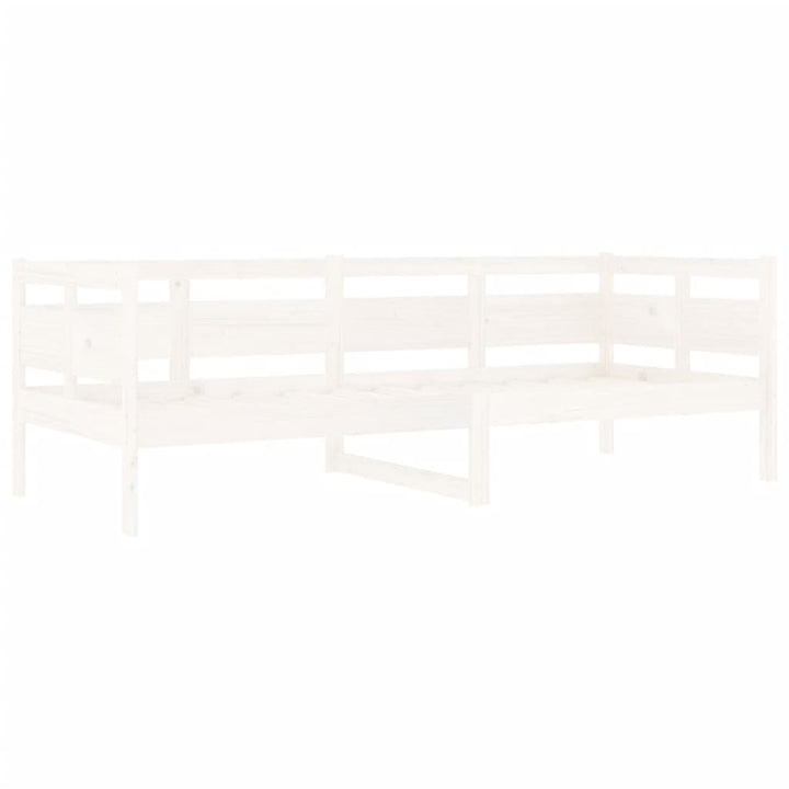 daybed 80x200 cm massivt fyrretræ hvid