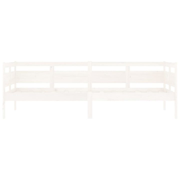 daybed 80x200 cm massivt fyrretræ hvid