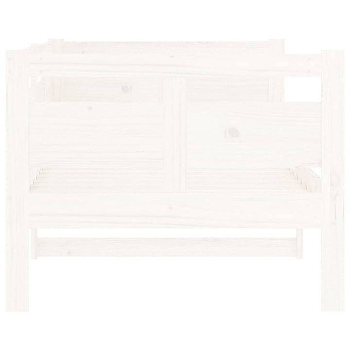 daybed 80x200 cm massivt fyrretræ hvid