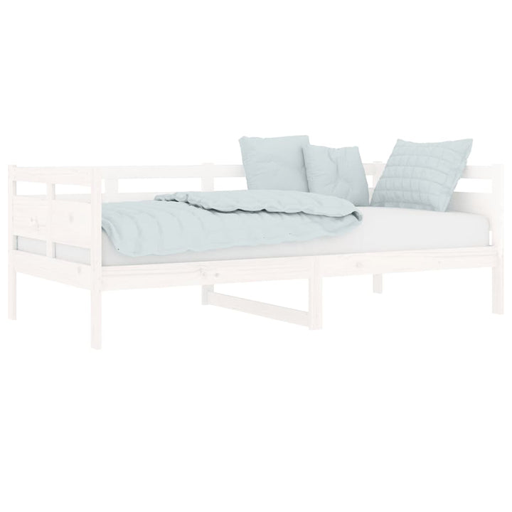 daybed massivt fyrretræ hvid 90x190 cm