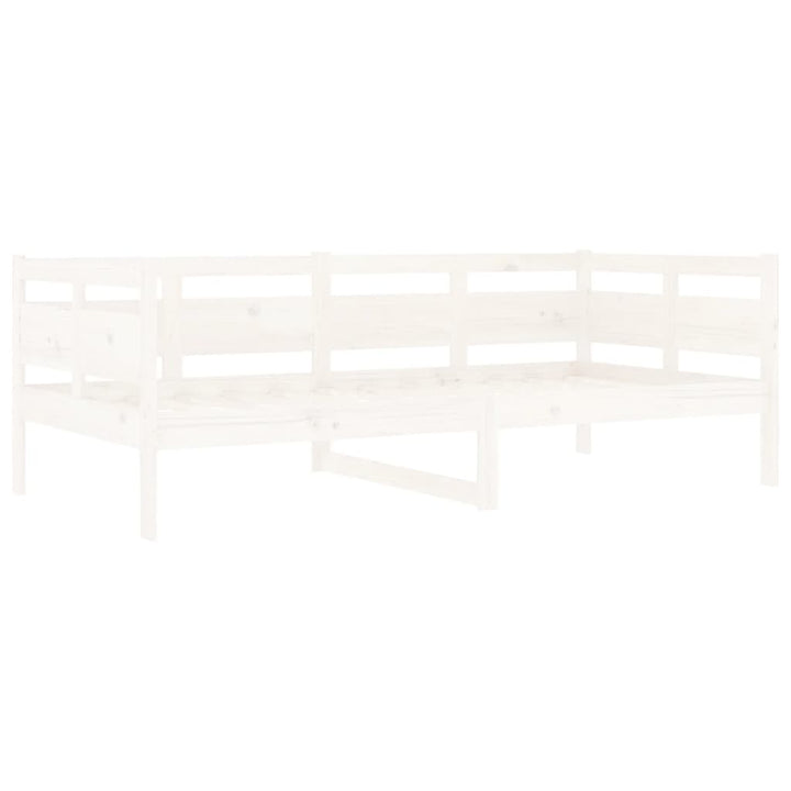 daybed massivt fyrretræ hvid 90x190 cm
