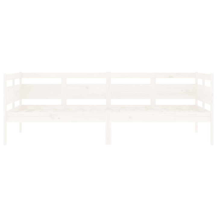 daybed massivt fyrretræ hvid 90x190 cm