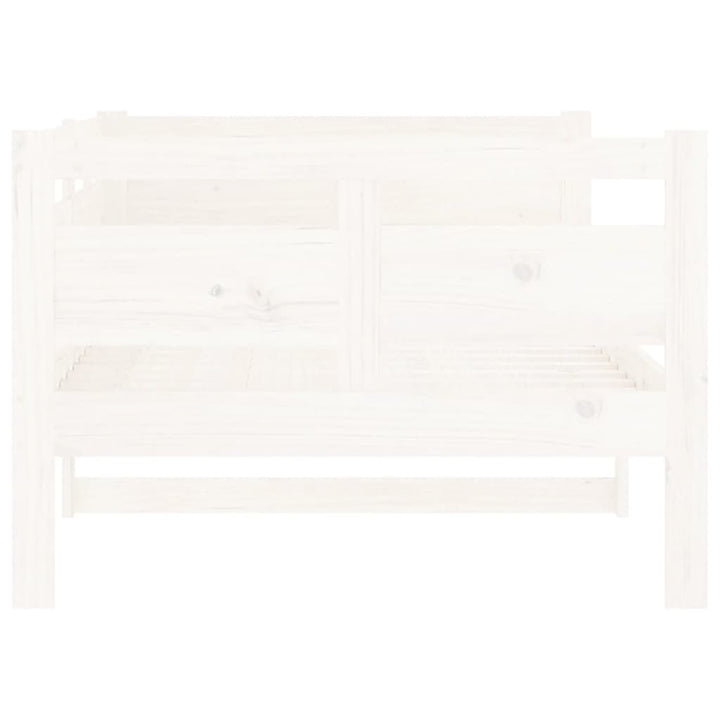 daybed massivt fyrretræ hvid 90x190 cm