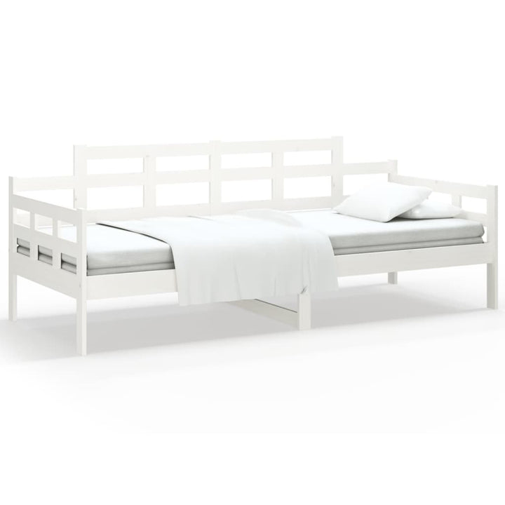 daybed 90x200 cm massivt fyrretræ hvid