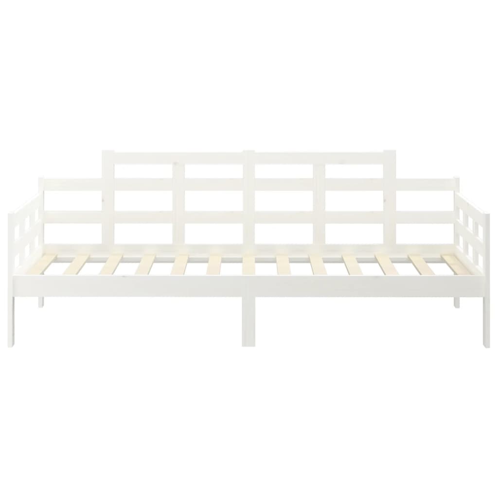 daybed 80x200 cm massivt fyrretræ hvid