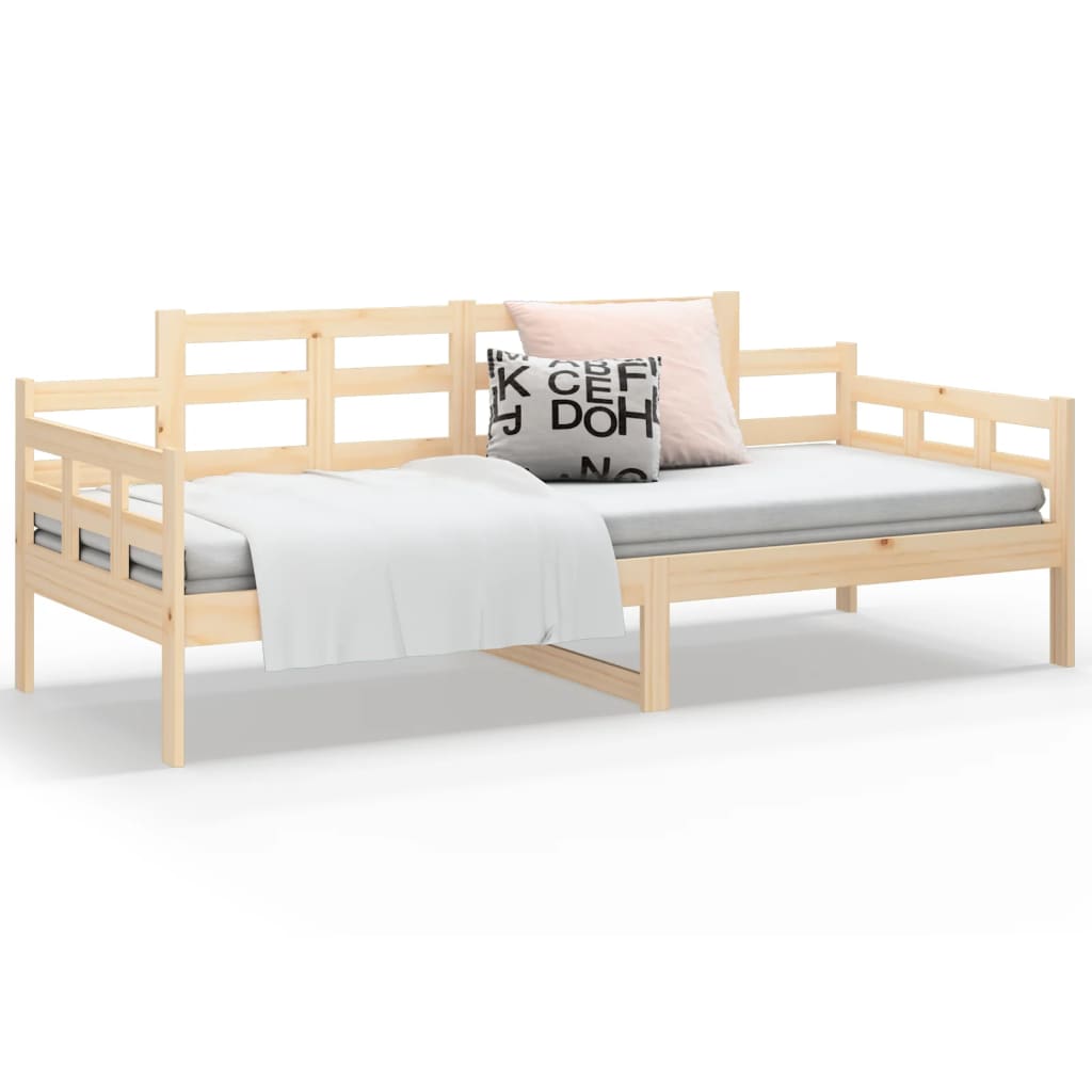 daybed massivt fyrretræ 90x190 cm