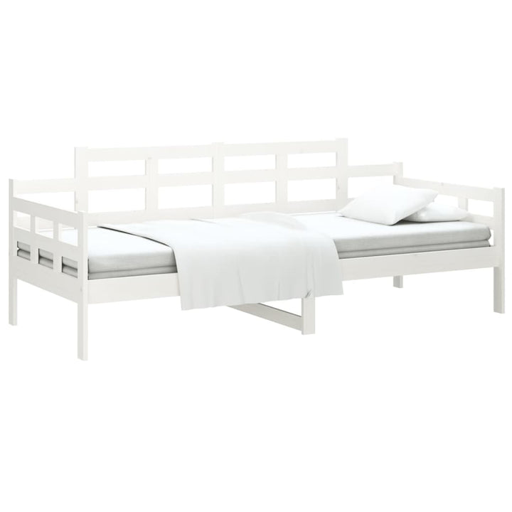 daybed massivt fyrretræ hvid 90x190 cm