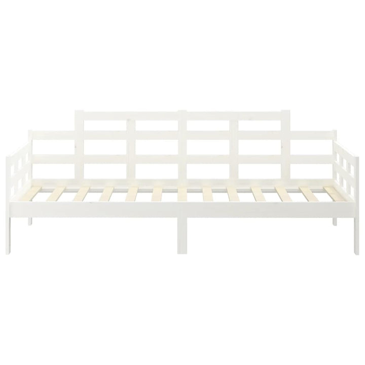 daybed massivt fyrretræ hvid 90x190 cm