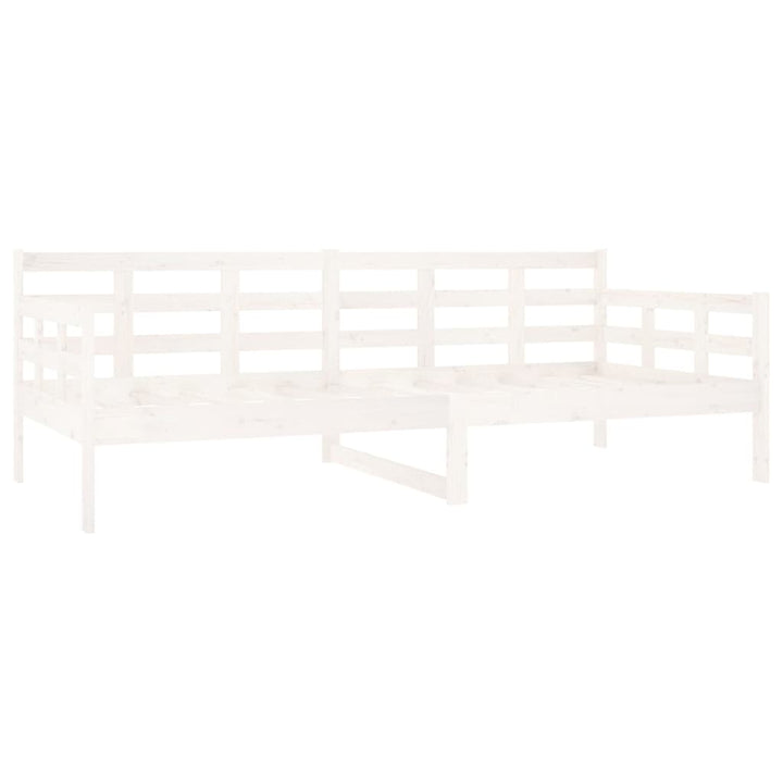 daybed 90x200 cm massivt fyrretræ hvid
