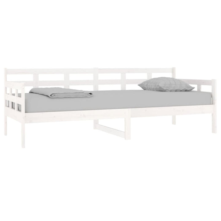 daybed 80x200 cm massivt fyrretræ hvid
