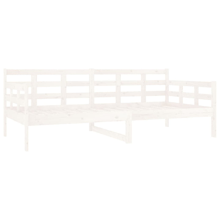 daybed massivt fyrretræ hvid 90x190 cm