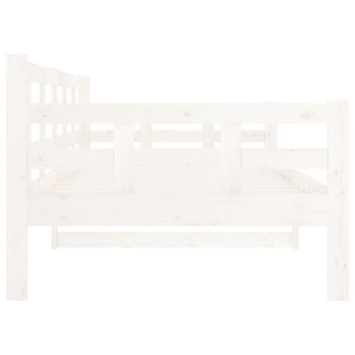 daybed massivt fyrretræ hvid 90x190 cm