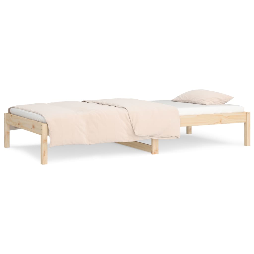 daybed uden madras 90x200 cm massivt fyrretræ